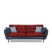 Scandinavian Leather Sofa Set