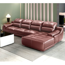 Luxury Genuine Leather Sofa Set Modern Minimalist Home Furniture Top Layer Cowhide