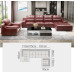 Luxury Genuine Leather Sofa Set Modern Minimalist Home Furniture Top Layer Cowhide