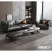 Modern Luxury ThreeSeater Leather Sofa Tea Table Set