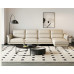 Italian Leather Sofa Minimalism Style Furniture
