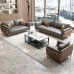 Office Reception ThreeSeat Leather Sofa Set