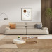 Genuine Leather Sofa New European Style Compact Living Room Footstool Combination Genuine Leather Sofa New European Style Compact Living Room Footstool Combination