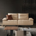 Leather Deep Adjustable Armrest Piano Key Sofa Leather Deep Adjustable Armrest Piano Key Sofa