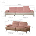 Leather Deep Adjustable Armrest Piano Key Sofa Leather Deep Adjustable Armrest Piano Key Sofa
