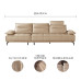 Leather Deep Adjustable Armrest Piano Key Sofa Leather Deep Adjustable Armrest Piano Key Sofa