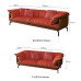 Italian Luxury Genuine Leather Sofa Minimalistic HighEnd Living Room Modern Simplistic Napa Leather Feather Filled Sofa