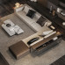 Italian Leather Sofa Living Room Top Layer Cowhide Piano Key Large Sectional Straight Row Latest Corner Combination