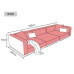 Leather Sofa Living Room Designer Luxury Italian Minimalist Modern Straightline Uniquely Shaped Sofa