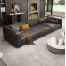 Leather Sofa Living Room Designer Luxury Italian Minimalist Modern Straightline Uniquely Shaped Sofa