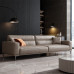 Light luxury genuine leather sofa Italian minimalist modern small sectional fourseat latex sofa