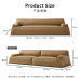 Italian Minimalism Four Person Simple Luxury Damascus Straight Row Living Room Leather Sofa Italian Minimalism Four Person Simple Luxury Damascus Straight Row Living Room Leather Sofa