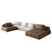 Luxurious Villa Living Sectional Leather Sofa