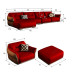 Italian Minimalist Luxury Leather Sofa Living Room Modern Simplistic Corner Royal Leather Sofa