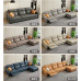 Electric Leather Sofa Bed Living Room Combination Modern Minimalist Storage Expandable New