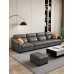 Electric Leather Sofa Bed Living Room Combination Modern Minimalist Storage Expandable New