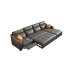 Electric Leather Sofa Bed Living Room Combination Modern Minimalist Storage Expandable New