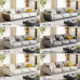 Leather Sofa Cream Italian Minimalist Modern Living Room Small North European Straight 34 Seater Combination
