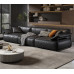 Italian Leather Sofa Latest Living Room Cube Straight Row Sofa