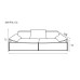 Italian Leather Sofa Latest Living Room Cube Straight Row Sofa