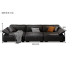 Italian Leather Sofa Latest Living Room Cube Straight Row Sofa