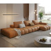 Italian Leather Sofa Modern Feather Foam Nordic Imported Frame Full Leather Design