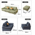 Italian leather sofa living room corner sectional cream tufted set Italian leather sofa living room corner sectional cream tufted set