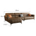 Italian minimalist leather sofa living room modern corner luxury combination Italian minimalist leather sofa living room modern corner luxury combination