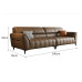 Italian minimalist leather sofa living room modern corner luxury combination Italian minimalist leather sofa living room modern corner luxury combination