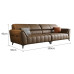 Italian minimalist leather sofa living room modern corner luxury combination Italian minimalist leather sofa living room modern corner luxury combination