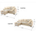 Chaise Sofa with Movable chaise position and Washable covers in various color Chaise Sofa with Movable chaise position and Washable covers in various color