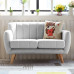 Scandinavian Fabric Sofa for Two Scandinavian Fabric Sofa for Two