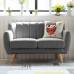 Scandinavian Fabric Sofa for Two Scandinavian Fabric Sofa for Two