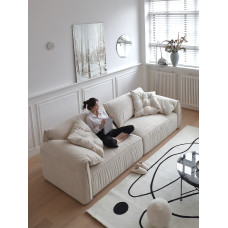 Modern minimalist Italian style cream sofa