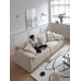 Modern minimalist Italian style cream sofa