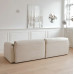 Modern minimalist Italian style cream sofa