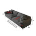 Modern Minimalist Fabric Sofa for Small Living Room