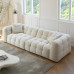 Creamy Fluffy Cotton Candy Upholstered Minimalistic French Nordic Sheepskin Retro Sofa Creamy Fluffy Cotton Candy Upholstered Minimalistic French Nordic Sheepskin Retro Sofa