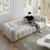 Creamy Fluffy Cotton Candy Upholstered Minimalistic French Nordic Sheepskin Retro Sofa Creamy Fluffy Cotton Candy Upholstered Minimalistic French Nordic Sheepskin Retro Sofa