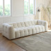 Creamy Fluffy Cotton Candy Upholstered Minimalistic French Nordic Sheepskin Retro Sofa Creamy Fluffy Cotton Candy Upholstered Minimalistic French Nordic Sheepskin Retro Sofa