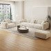Modern Cream Bean Bag Sofa for Small Living Rooms Modern Cream Bean Bag Sofa for Small Living Rooms
