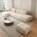 Modern Cream Bean Bag Sofa for Small Living Rooms Modern Cream Bean Bag Sofa for Small Living Rooms