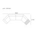 Italian Minimalist Fabric Sofa Designer Mansion Flat LShaped Corner Sofa Set Italian Minimalist Fabric Sofa Designer Mansion Flat LShaped Corner Sofa Set