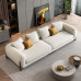 Modern Minimalist Leather Sofa for Small Living Room