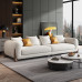 Modern Minimalist Leather Sofa for Small Living Room