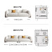Modern Minimalist Leather Sofa for Small Living Room
