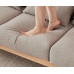 Wood Sofa Living Room Modern Chinese Simple Fabric Corner Sofa