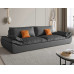 Italian Luxury Small Living Room Modern Minimalist Double Layered Tech Fabric Sailing Boat Straight Trio Sofa