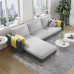 Modern Scandinavian Fabric Sofa for Three for Economical Home Living