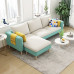 Modern Scandinavian Fabric Sofa for Three for Economical Home Living